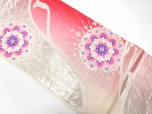 アンティーク　組紐に華紋織り出し袋帯（材料）